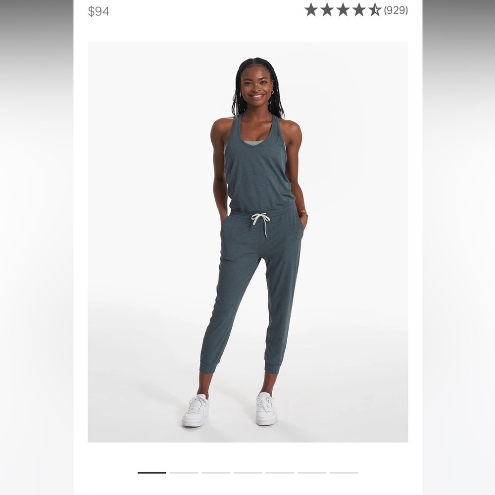 Vuori jumpsuit NWT charcoal